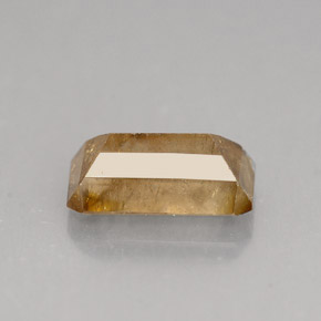 Casiterita marrón natural de 4,50 ct, corte esmeralda, SI-I1