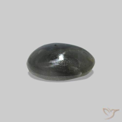 Cat's Eye Alexandrite Verde medio natural de 0.71 ct, Ovalada, Opaco