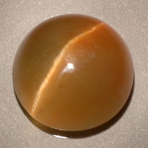 Cat's eye apatite amarillo natural de 3,62 ct, transparente, transparente / translúcido