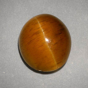 Cat's eye apatite amarillo natural de 5,05 ct, transparente, transparente / translúcido