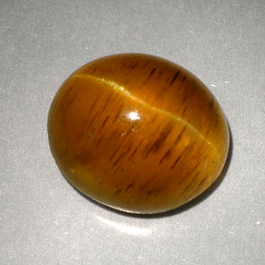 Cat's eye apatite amarillo natural de 5,05 ct, transparente, transparente / translúcido