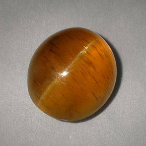 Cat's eye apatite amarillo natural de 5,05 ct, transparente, transparente / translúcido
