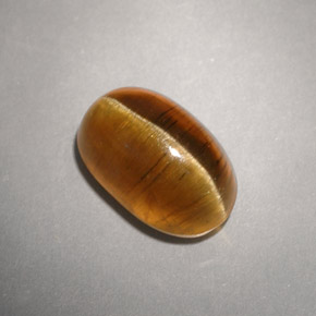 Cat's eye apatite amarillo natural de 4,93 ct, transparente, transparente / translúcido