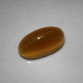 Apatita Ojo de Gato Miel natural de 2.34 ct, Corte Óvalo, Translúcido
