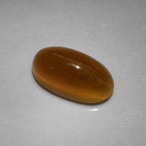 Apatita Ojo de Gato Miel natural de 2.34 ct, Corte Óvalo, Translúcido