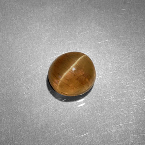 Cat's eye apatite amarillo natural de 1,61 ct, corte óvalo, translúcido