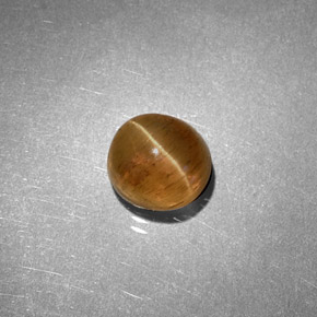 Cat's eye apatite amarillo natural de 1,61 ct, corte óvalo, translúcido
