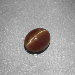 Cat's eye apatite amarillo natural de 1,47 ct, corte óvalo, translúcido