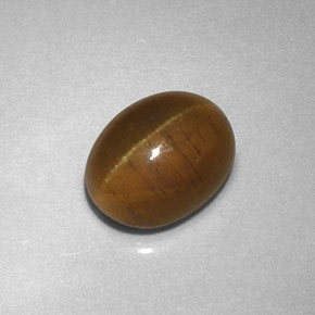 Cat's eye apatite amarillo natural de 2,85 ct, transparente, transparente / translúcido