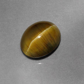 Cat's eye apatite verde natural de 1,87 ct, transparente, transparente / translúcido