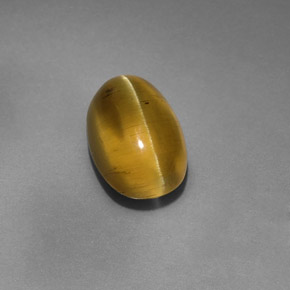 Apatita ojo de gato verde dorado natural de 4,12 ct, transparente, transparente / translúcido