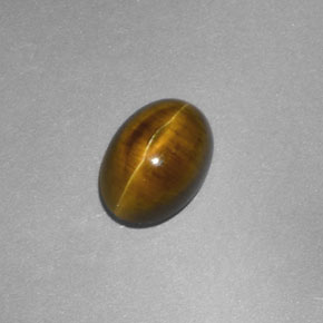 Apatita Ojo de Gato Dorado verdoso natural de 2.23 ct, Transparente, Transparente / Translúcido