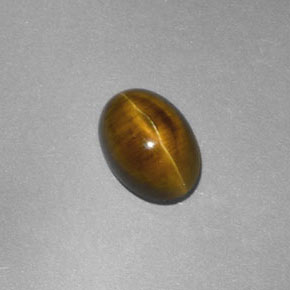 Apatita Ojo de Gato Dorado verdoso natural de 2.23 ct, Transparente, Transparente / Translúcido