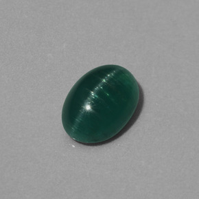 Apatita Ojo de Gato Verde natural de 1.80 ct, Corte Óvalo, Translúcido
