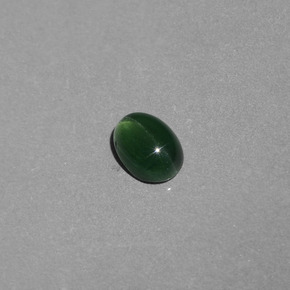 Apatita ojo de gato verde natural de 1,09 ct, corte óvalo, translúcido
