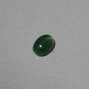 Apatita ojo de gato verde natural de 1,09 ct, corte óvalo, translúcido