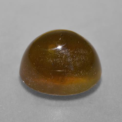 Cat's eye apatite marrón natural de 7,22 ct, corte óvalo, translúcido