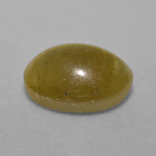 Apatita Ojo de Gato Marrón cálido natural de 3.40 ct, Corte Óvalo, Translúcido