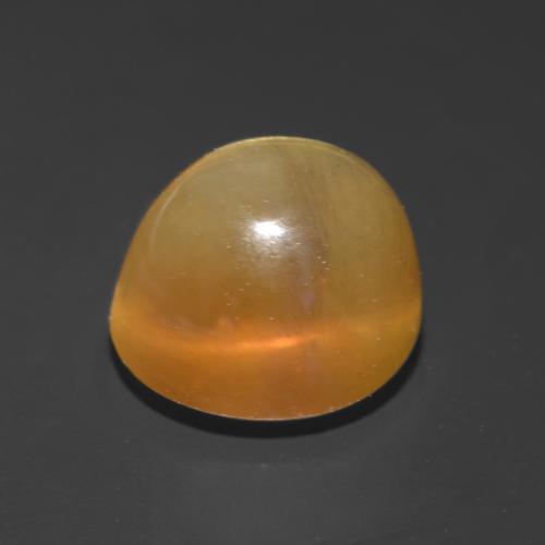 Apatita Ojo de Gato Marrón-oro natural de 2.18 ct, Corte Redondo, Translúcido