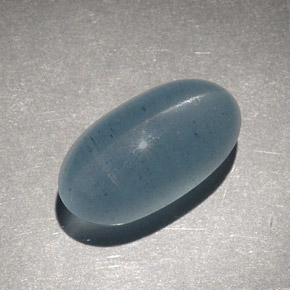 Cat's eye aquamarine verde natural de 9,28 ct, corte óvalo, translúcido