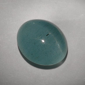 Cat's eye aquamarine verde natural de 11,55 ct, transparente, transparente / translúcido