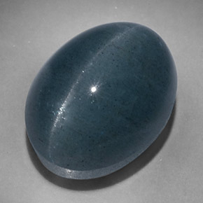 Cat's eye aquamarine verde natural de 17,47 ct, corte óvalo, translúcido