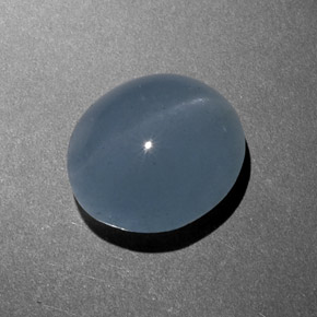 Cat's eye aquamarine verde natural de 8,46 ct, corte óvalo, translúcido