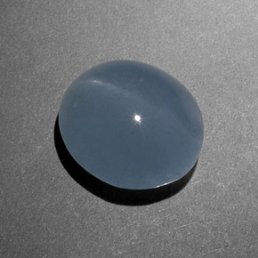 Cat's eye aquamarine verde natural de 8,46 ct, corte óvalo, translúcido
