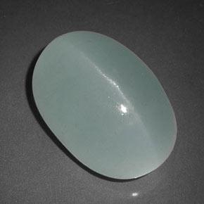 Aguamarina ojo de gato Azul claro natural de 11.84 ct, Transparente, Transparente / Translúcido