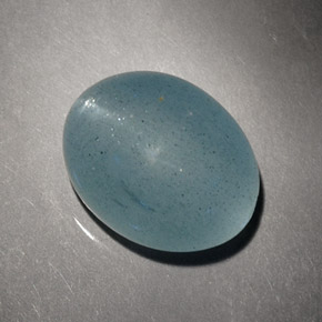Aguamarina ojo de gato Verde-azul natural de 8.14 ct, Corte Óvalo, Translúcido