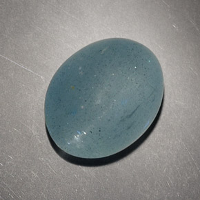 Aguamarina ojo de gato Verde-azul natural de 8.14 ct, Corte Óvalo, Translúcido
