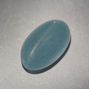 Aguamarina ojo de gato Verde-azul natural de 7.33 ct, Corte Óvalo, Translúcido
