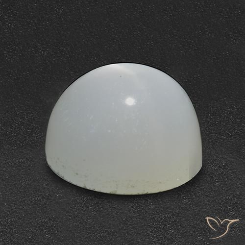 Piedra lunar ojo de gato Blanco natural de 2.51 ct, Redondo, Translúcido
