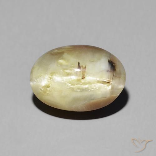 2.72ct Natural Marrón dorado Ópalo ojo de gato, Ovalada, Translúcido