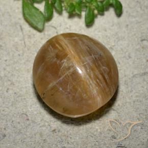 Ópalo ojo de gato Marrón terroso natural de 8.17 ct, Ovalada, Translúcido