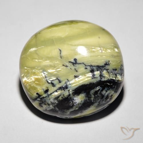 18.52ct Natural Verde medio Ópalo ojo de gato, Ovalada, Opaco