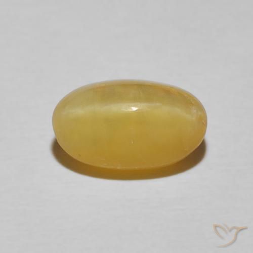 2.71ct Natural Amarillo real Ópalo ojo de gato, Ovalada, Opaco