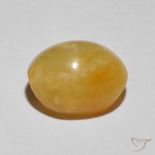 Ópalo ojo de gato Dorado natural de 7.90 ct, Ovalada, Opaco