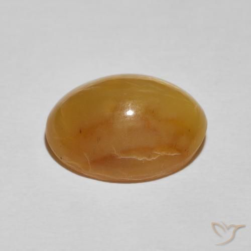 Ópalo ojo de gato Marrón-oro natural de 5.89 ct, Ovalada, Opaco
