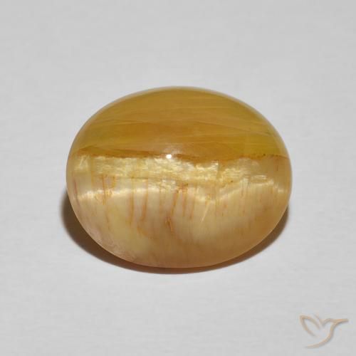 4.86ct Natural Marrón-oro Ópalo ojo de gato, Ovalada, Opaco