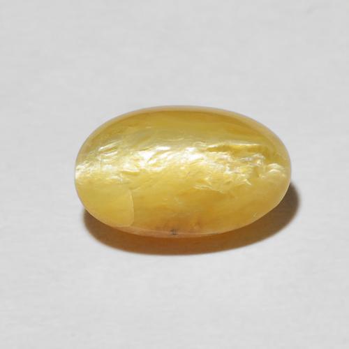 2.61ct Natural Naranja dorado Ópalo ojo de gato, Ovalada, Opaco