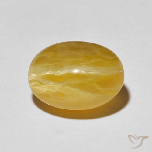 8.99ct Natural Naranja dorado Ópalo ojo de gato, Ovalada, Opaco
