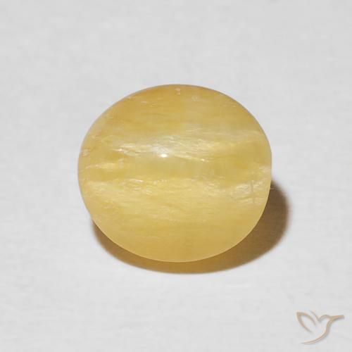 1.78ct Natural Amarillo toscana Ópalo ojo de gato, Ovalada, Opaco
