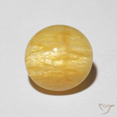 4.42ct Natural Dorado medio Ópalo ojo de gato, Ovalada, Opaco