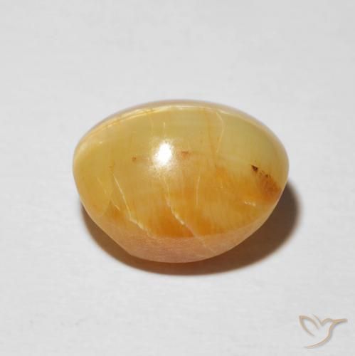 Ópalo ojo de gato Marrón-oro natural de 7.16 ct, Ovalada, Opaco