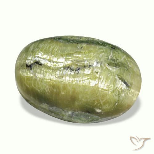 Cat's eye opal multicolor natural de 12,02 ct, corte óvalo, opaco
