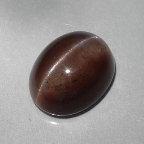 Cat's eye scapolite marrón natural de 5,30 ct, corte óvalo, translúcido