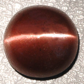 Cat's eye scapolite marrón natural de 4,26 ct, corte óvalo, opaco