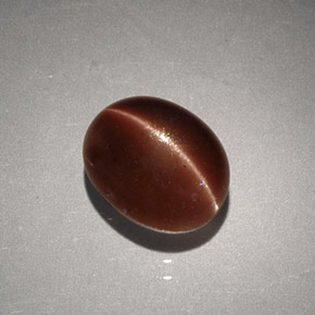 Cat's eye scapolite marrón natural de 2,56 ct, corte óvalo, opaco