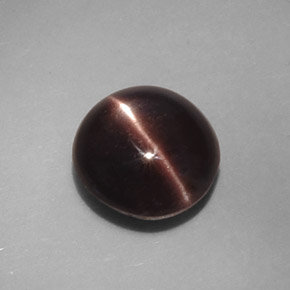Cat's eye scapolite marrón natural de 3,46 ct, corte óvalo, opaco
